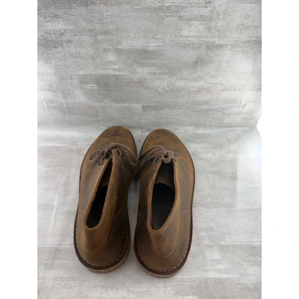 Clarks Bushacre 2 Men Beeswax Brown Leather Chukka Boots 26082286 Size 10M